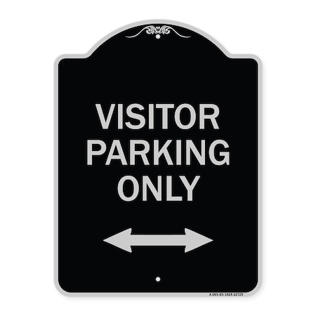 Signmission Visitor Parking Visitor Parking Heavy-Gauge Aluminum Architectural Sign, 24" x 18", BS-1824-22725 A-DES-BS-1824-22725